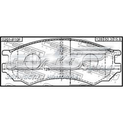Передні тормозні колодки 0201P10F Febest