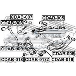 Сайлентблок заднього кулака Febest CDAB018