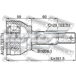 Граната колісна Febest 0210F15 ціна, від 29.13 USD