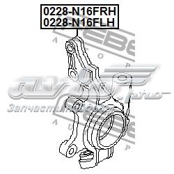 Цапфа передні праві Febest 0228N16FRH ціна, від 52.03 USD