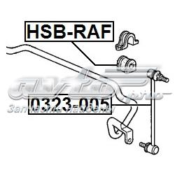 HSBRAF Febest втулка стабілізатора переднього