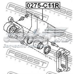 Купити 0275C11R Febest Супорт гальмівного, заднього