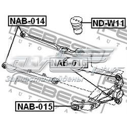 Сайлентблок цапфи задньої NAB016 Febest