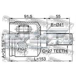 ШРКШ внутрішній, передній Febest 1211NF ціна, від 33.89 USD