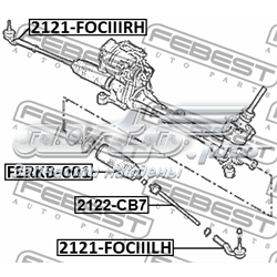 Купити 2122CB7 Febest Тяга рульова поздовжня