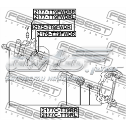 Купити 2177CTT9RL Febest Скоба супорту заднього