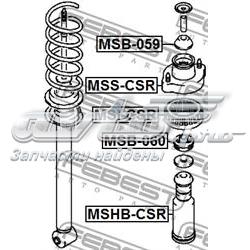 MSICSR Febest проставка (гумове кільце пружини задньої, верхня)