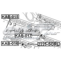 KAB015 Febest Сайлентблок заднього поздовжнього верхнього важеля