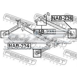 NAB235 Febest сайлентблок тяги поперечної, задньої підвіски