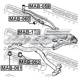 MAB123 Febest Сайлентблок задньої тяги