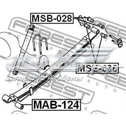 Купити MAB124 Febest Сайлентблок ресори, передній