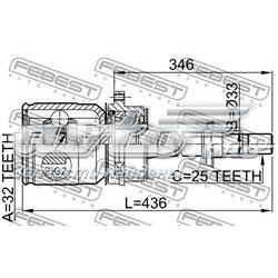 Купити 0211SR20RH Febest ШРУС внутрішній правий