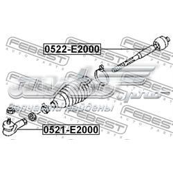 Наконечник рульовий Febest 0521E2000 ціна, від 10.37 USD