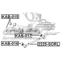 Купити KAB017 Febest Сайлентблок заднього поздовжнього нижнього важеля