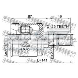 ШРУС внутрішній, передній Magneti Marelli TIJ0023