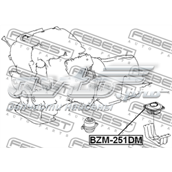 Подушка КПП Febest BZM251DM