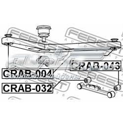 Купити CRAB004 Febest Сайлентблок заднього верхнього важеля
