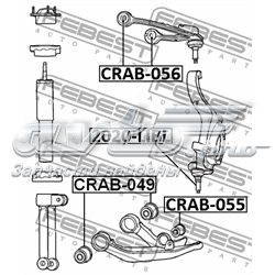 CRAB049 Febest Сайлентблок переднього нижнього важеля