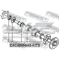 Купити DAC40804445KIT3 Febest Підшипник задньої ступиці