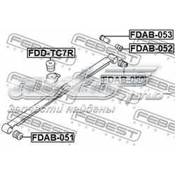 Сайлентблок сережки ресори FDAB052 Febest