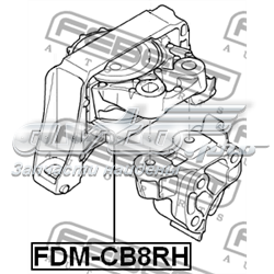 FDMCB8RH Febest Права подушка мотора