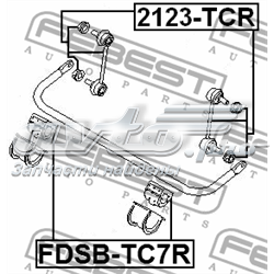 Гумка заднього стабілізатора Febest FDSBTC7R