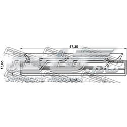 Купити 95PES44671016C Febest Сальник редуктора переднього моста