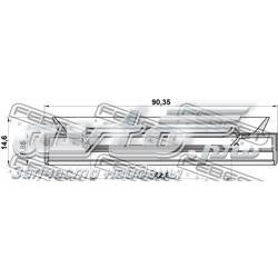 Купити 95PES44901015C Febest Сальник редуктора заднього моста