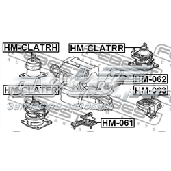 HMCLATFR Febest подушка (опора двигуна, передня)
