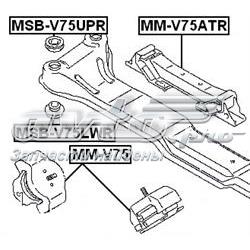 Подушка (опора) двигуна, задня MMV75ATR Febest
