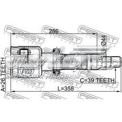 Купити 2711S80RH Febest ШРУС внутрішній правий