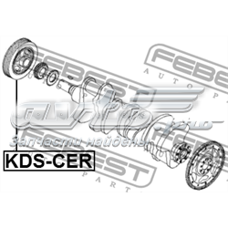 KDSCER Febest Демпфер колінвалу