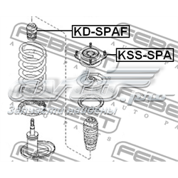 Буфер-відбійник амортизатора переднього 0K2SA34111 Hyundai/Kia