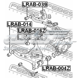LRAB015 Febest Сайлентблок задньої тяги