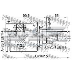 ШРКШ внутрішній, передній Nissan Sunny III седан (N14) (1990 - 1995) ціна, від 38.79 USD