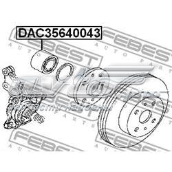 Підшипник ступиці DAC35640043 Febest