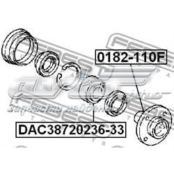 Підшипник маточини Febest DAC3872023633