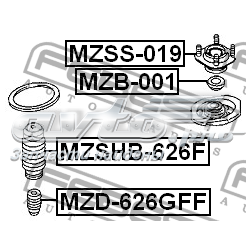 MZB001 Febest Підшипник опори амортизатора