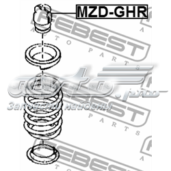 GS1E281A0 Mazda буфер-відбійник амортизатора заднього