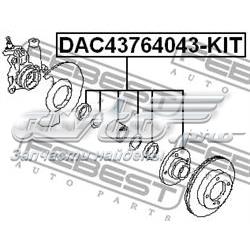 DAC43764043KIT Febest Підшипник маточини передньої