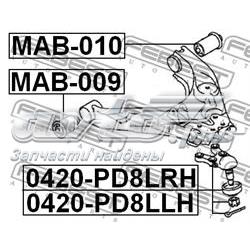 Купити 0420PD8LRH Febest Кульова опора, нижня, права