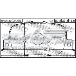 Купити 0101MCV20R Febest Задні колодки