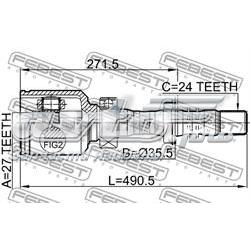 ШРКШ внутрішній, передній, правий Febest 0111ACA31RH ціна, від 99.95 USD