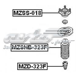 MZD323F Febest буфер-відбійник амортизатора переднього