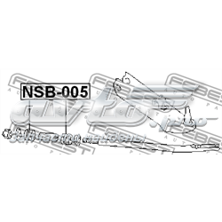 Сайлентблок розтяжки переднього нижнього важеля NSB005 Febest