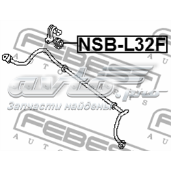 Втулка переднього стабілізатора NSBL32F Febest