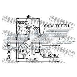 Граната колісна Febest 2310030 ціна, від 35.24 USD