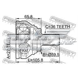Граната колісна Febest 2310031 ціна, від 53.72 USD
