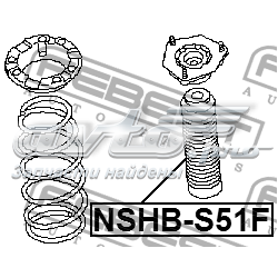 Буфер-відбійник амортизатора переднього Febest NSHBS51F ціна, від 25.64 USD