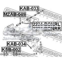 Сайлентблок заднього нижнього важеля KAB034 Febest